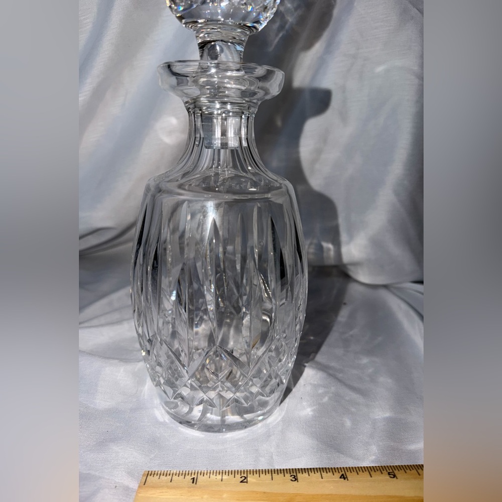 Authentic Waterford Crystal Lismore Spirit Decanter with Stopper - Signed - 10" - Picture 9 of 12